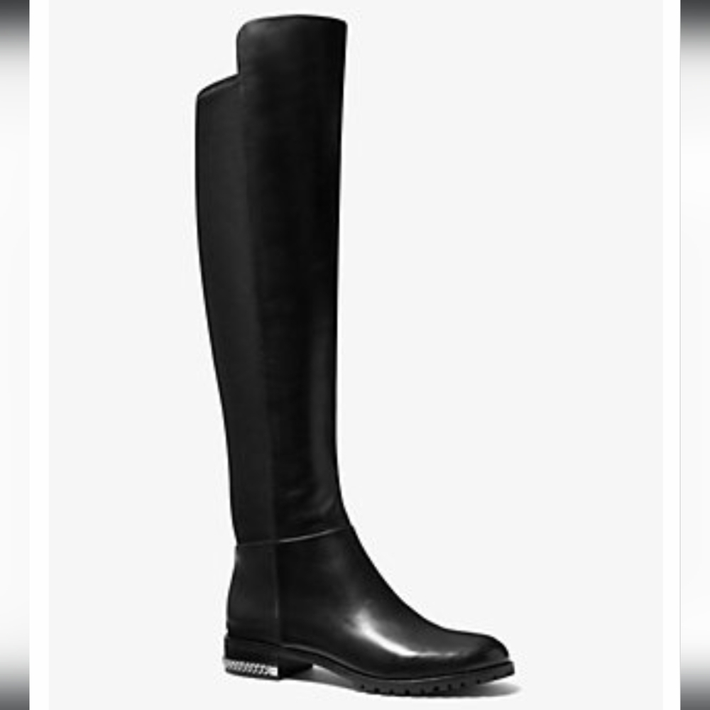 Mk stretch leather boot